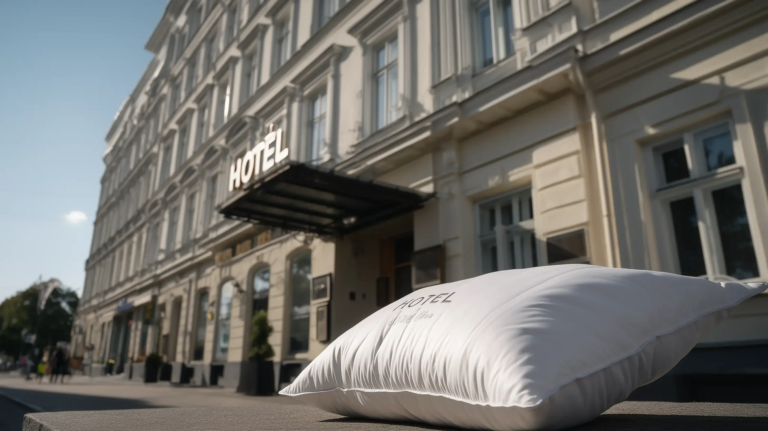 Stor hotellkudde av måtten 70x100cm